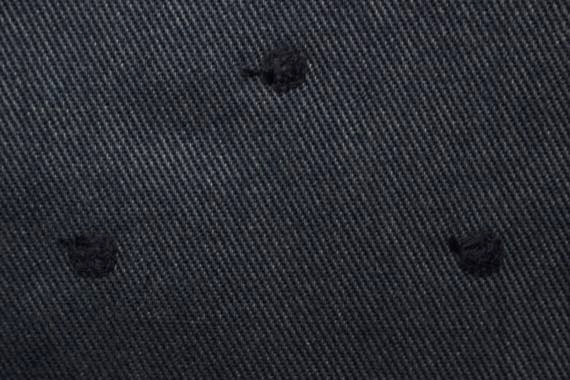 Jc刺繍ツイル小さな水玉 8mm ネイビー×ネイビー